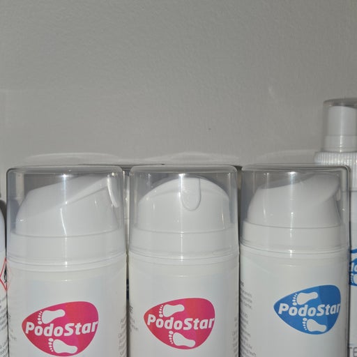PodoStar verzorgingsproducten in verschillende kleuren